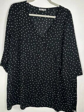 Dex Polkadot Blouse 1X